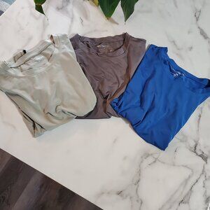 3 Pack Amazon Essentials Dry Fit Crop Tops size 2XL